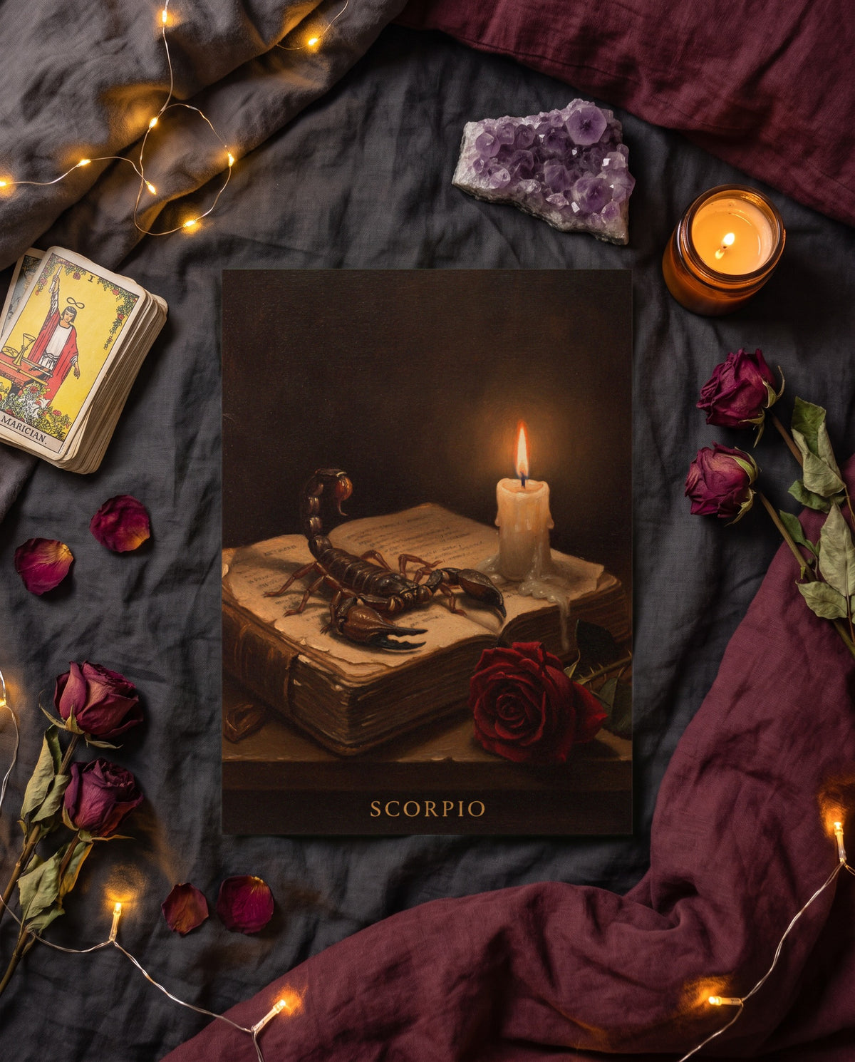 Scorpio Darkromance print, unframed paper poster