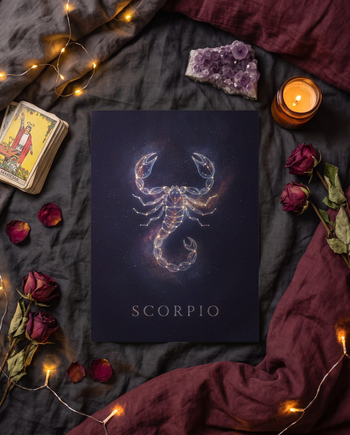 Scorpio Cosmic print, unframed paper poster