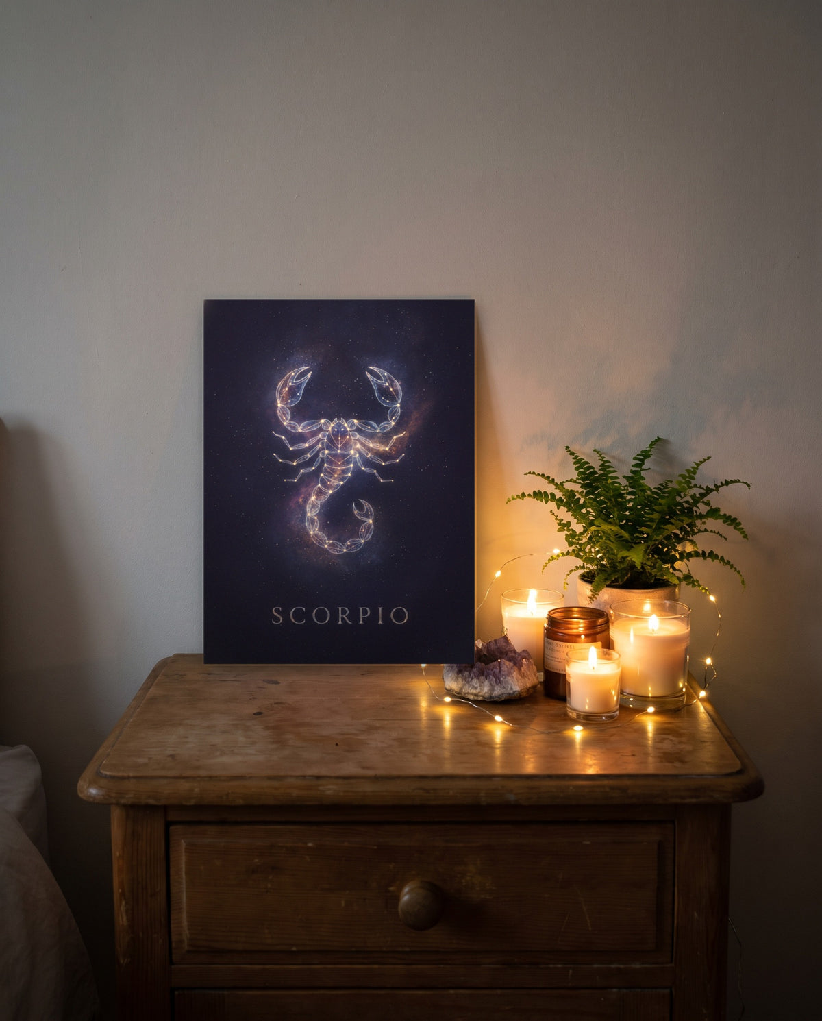Scorpio Cosmic print, unframed paper poster