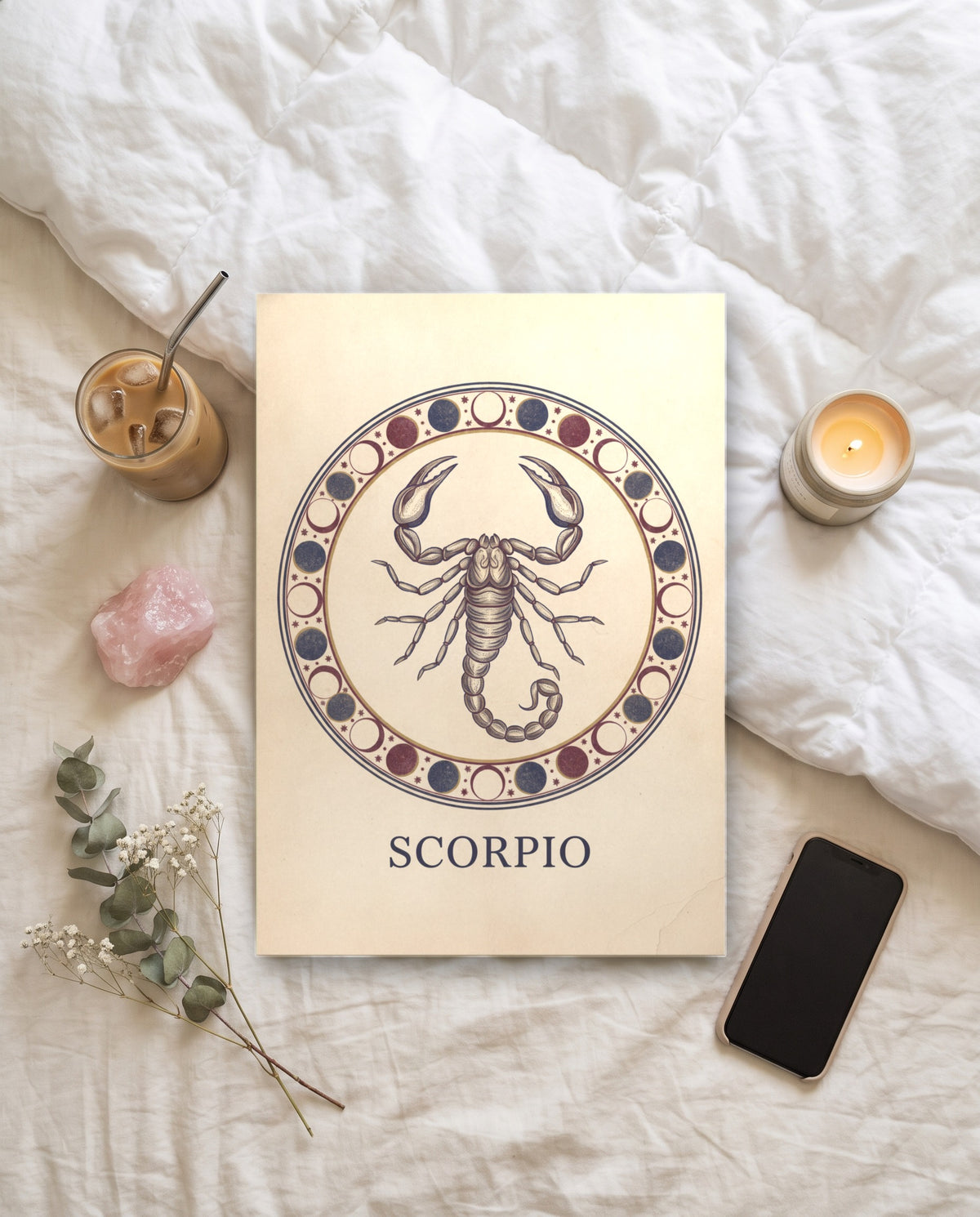 Scorpio Mystic print, unframed paper poster