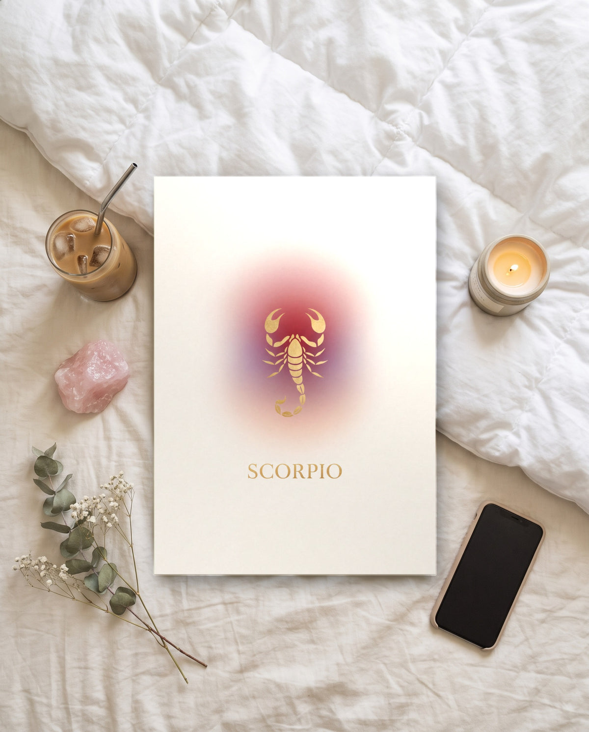Scorpio Aura print, unframed paper poster