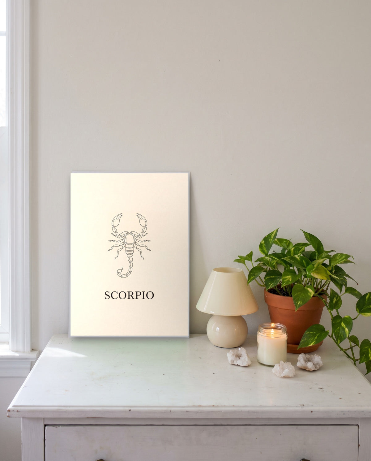 Scorpio Fineline print, unframed paper poster