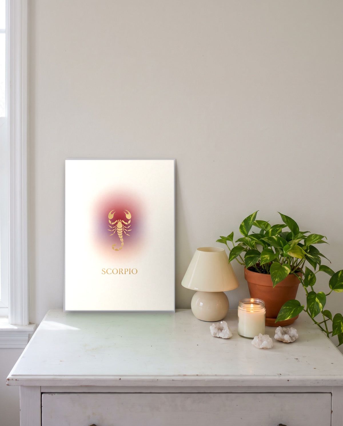 Scorpio Aura print, unframed paper poster