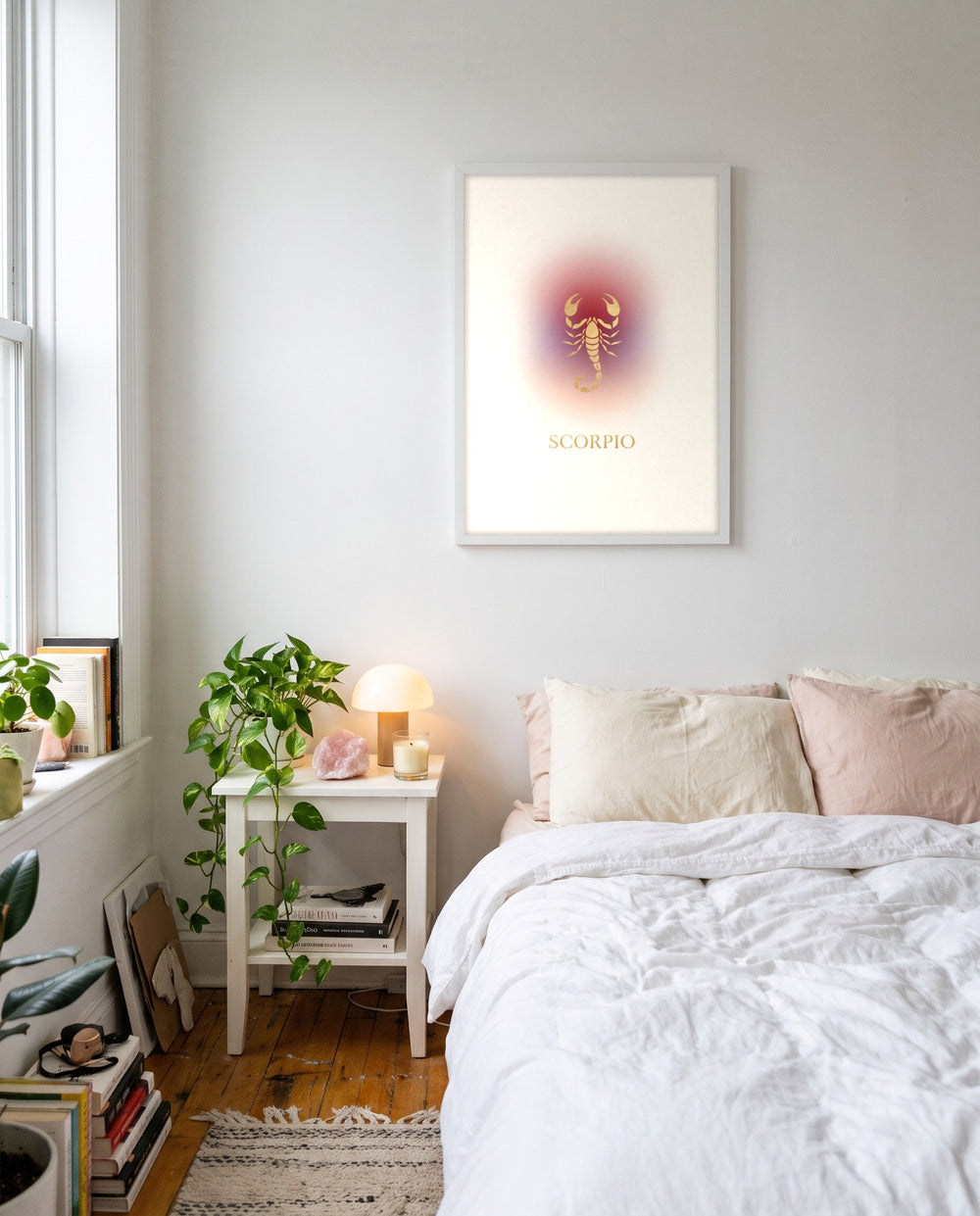 Scorpio Aura print shown framed on a wall