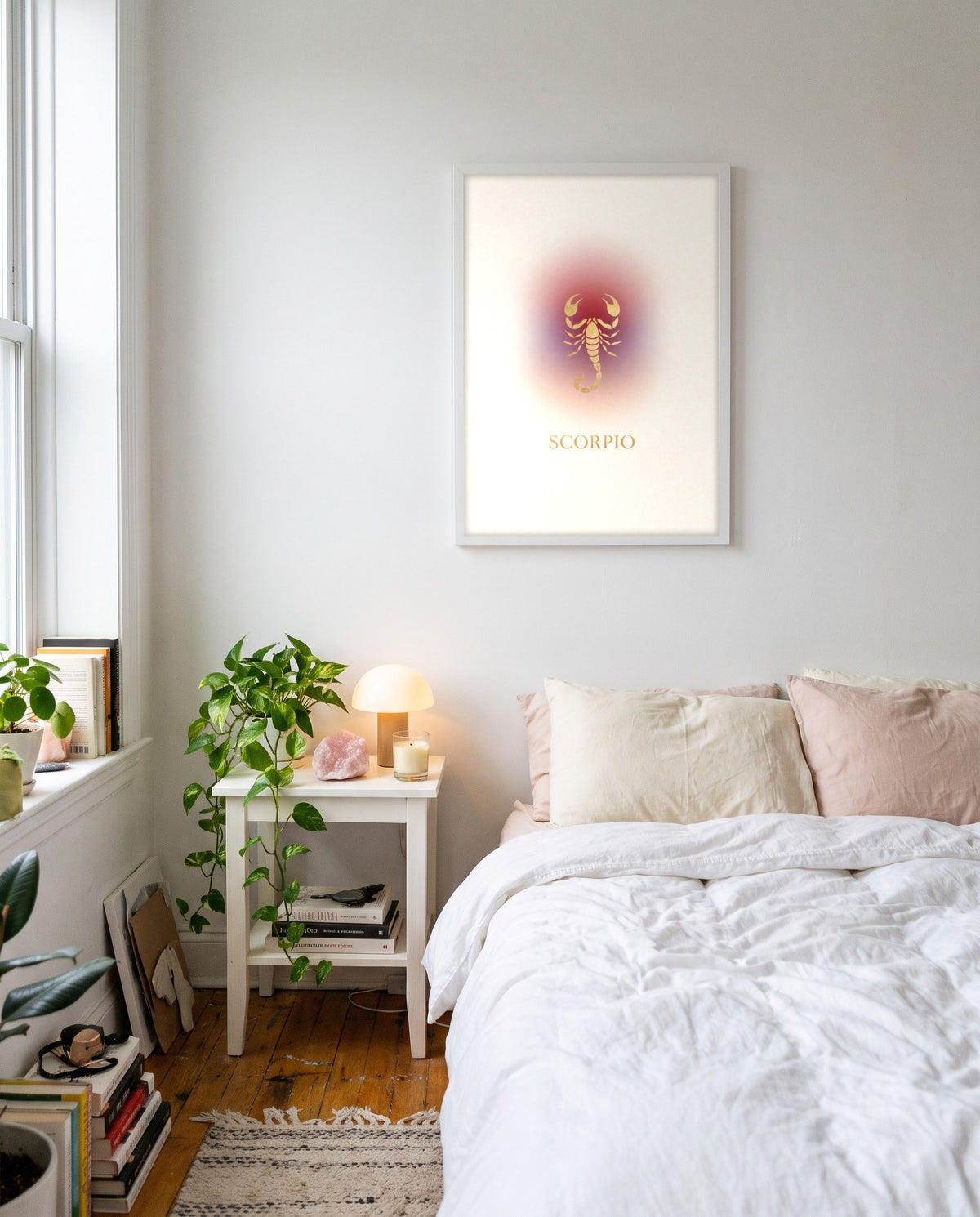 Scorpio Aura print shown framed on a wall